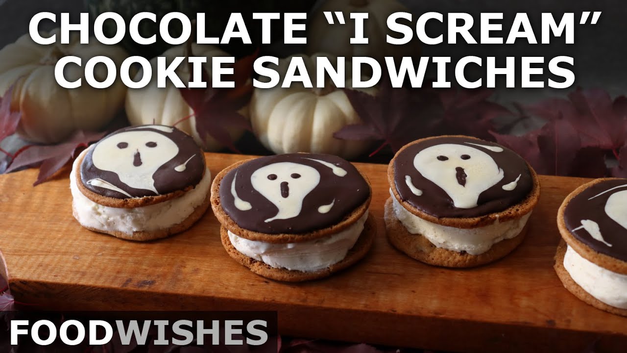 Chocolate I Scream Ice Cream Cookie Sandwiches - Food Wishes