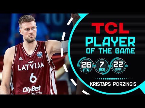 Kristaps Porzingis (26 PTS) saves the day for LAT 🇱🇻 against EST 🇪🇪 at #EuroBasket 2025!