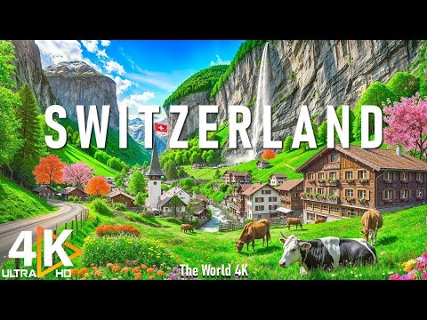 Switzerland 4K - Breathtaking Views of Matterhorn, Jungfrau, Peaceful Countryside - Relaxing Music