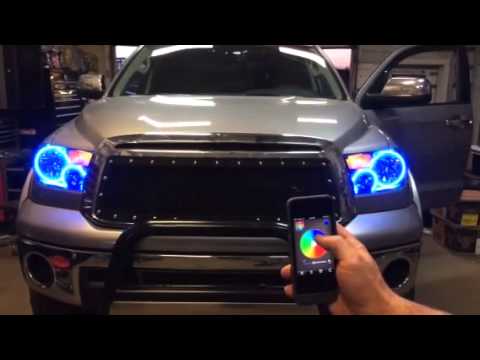 Oracle Halo Headlights and Oracle Smart Phone App by Autosport Plus