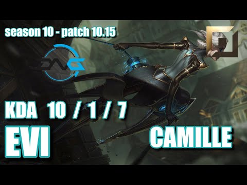 【韓国サーバー/GM】DFM EVI カミール(Camille) VS レネクトン(Renekton) TOP - Patch10.15 KR Ranked【LoL】