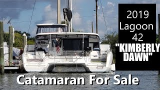 Catamaran For Sale "Kimberly Dawn" a 2019 Lagoon 42 --Narrated Tour--