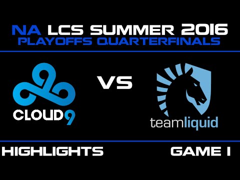 C9 vs NV Game 1 highlights NA LCS 2016 Summer Playoffs Quarterfinals | Cloud9 vs Team Envy