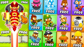 What happens if you make EVERYTHING FREE in BTD 6?