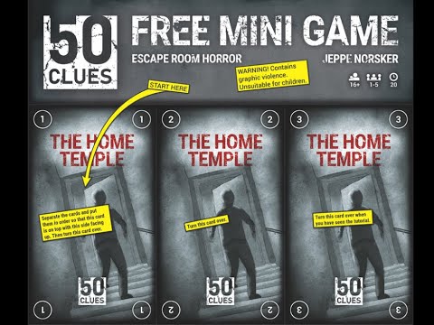How to Play 50 Clues and demonstrating with the Mini Demo Game
