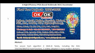 A High Efficiency FPGA Based Multimode SHA 2 Accelerator