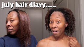 july hair vlog | WASH AND GO DILEMMAS | WHO'S DROPPING NEW PRODUCTS!?| ARE THESE EXPIRED RESULTS!?