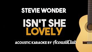 Isn't She Lovely (Stevie Wonder) Acoustic Guitar Karaoke with Lyrics