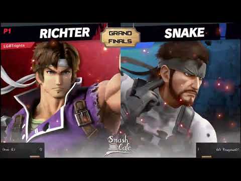Smash Cafe (7/17/19) : Onua(Richter) vs Rayquaza(Snake) Grands