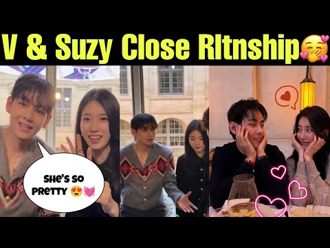 BTS V Dating Suzy 😍 Taehyung Close Relationship with Suzy 💜 BTS V Suzy Dating Confirmed #bts #v #tae
