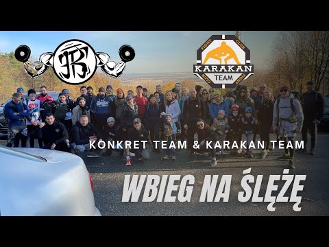 Wbieg na Ślężę Konkret team Karakan team