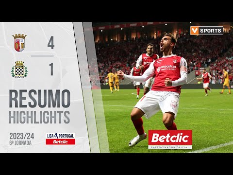 Resumo: SC Braga 4-1 Boavista (Liga 23/24 #6)
