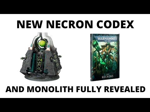 Necron Codex and New Monolith Pictures - Review of Necrons Launch Day Preview
