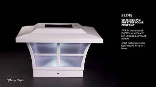 Watch A Video About the Prestige White Large Outdoor Solar LED Post Cap