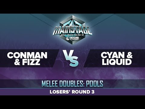 Conman/Fizz vs Cyan/Liquid - Losers' Round 3: Melee Doubles Pools - Mainstage