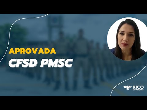 Inspire-se com a aprovada no concurso CFSd PMSC - Lorena