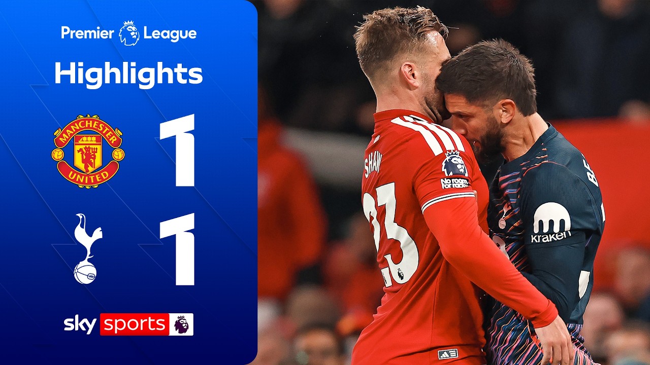 Solanke snatches DRAMATIC late equaliser! | Man Utd 1-1 Spurs | Premier League Highlights