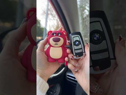 غطاء على شكل دب أم غطاء لسيارات BMW؟ 🧸🚗😄 #shorts