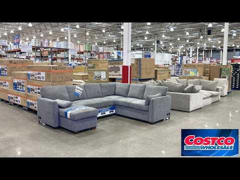 COSTCO FURNITURE SOFAS ARMCHAIRS APPLIANCES BLENDERS SHOP WITH ME SHOPPING STORE WALK THROUGH
