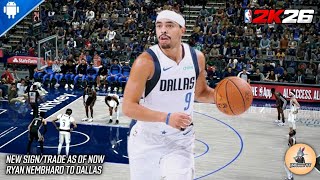 Download lagu NBA 2K20 - 2K26 Updated Roster | Ryan Nembhard To Dallas | Updated Sign/Trade | Gameplay mp3