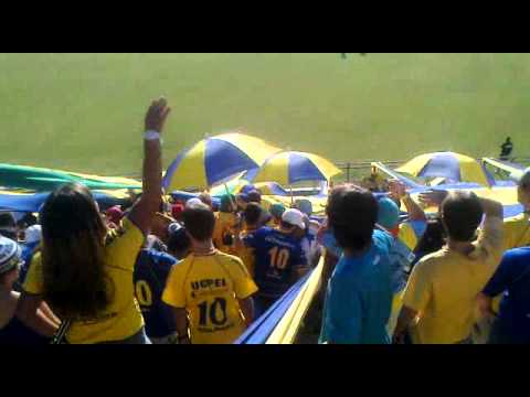 "Esporte Clube Pelotas 1 x 0 Grêmio - UPP- Se querem ver festa!" Barra: Unidos por uma Paixão &bull; Club: Pelotas