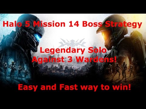 Halo 5 Mission 14 Warden Fight Strategy for Legendary Solo