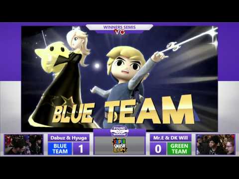 Pound 2016 Doubles - Mr.E & DK Will Vs. Dabuz & Hyuga SSB4 WS - Smash Wii U - Smash 4