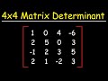 How To Find The Determinant Of A 4x4 Matrix
