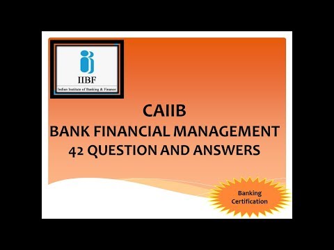 CAIIB BFM 42 IMPORTANT QUESTION AND ANSWER | BANK FINANCIAL MANAGEMENT CAIIB | CAIIB | CAIIB BFM Video