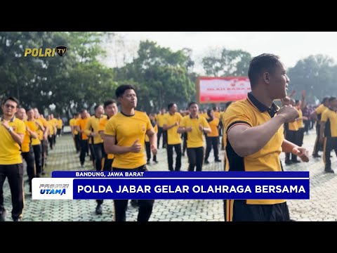 POLDA JABAR GELAR OLAHRAGA BERSAMA SEMARAKKAN HUT KE-77 POLWAN