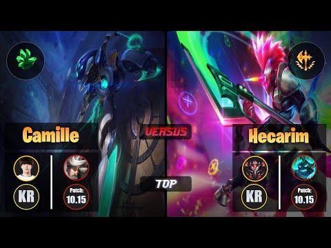 Flame CAMILLE (Top) [Grasp of the Undying] VS HECARIM - Grandmaster KR Patch 10.15