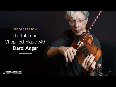 Fiddle Lesson: The Infamous Chop Technique with Darol Anger || ArtistWorks