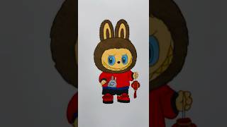 Labubu Coloring | Labubu with Lantern 🏮 & Bunny Hoodie | Cute Cartoon Coloring for Kids