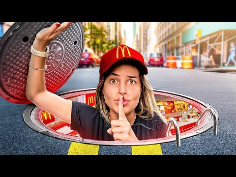 FIZ UM MC DONALD'S SECRETO NO MEIO DA RUA!!