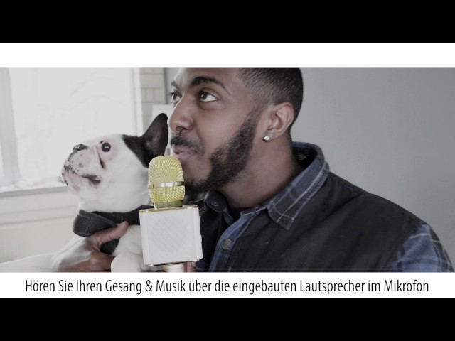 Video Teaser für Musicman Karaoke Bluetooth Mikrofon mit Stereolautsprecher BT-X31