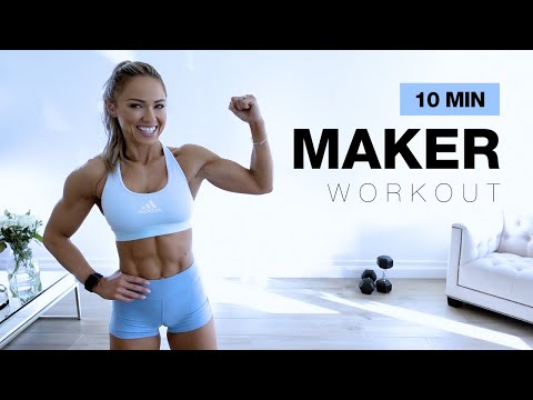 10 MIN MAKER WORKOUT | Intense Full Body with Dumbbells