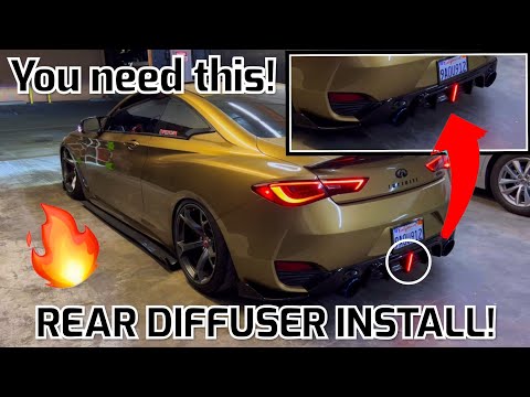 Q60 Rear Diffuser & Corner Extension Install!!