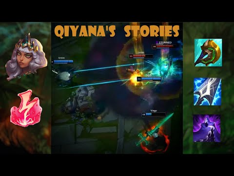 Qiyana gets fed and goes behind enemy towers (Divine Sunderer Inc.)