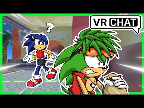 SONICA MEETS MANIC THE HEDGEHOG in VRCHAT!
