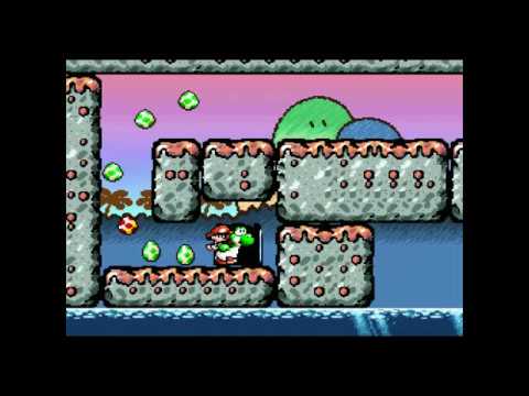 3-8 : "Naval Piranha's sewers" - Yoshi's Lullaby let's play 100%