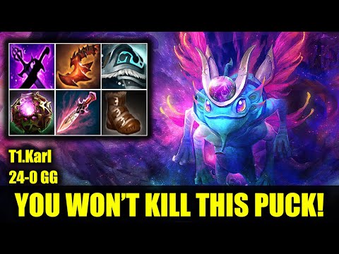 🔥 YOU WON'T KILL THIS PUCK - T1.Karl - 24-0 GG - Dota 2 Pro Game Highlights