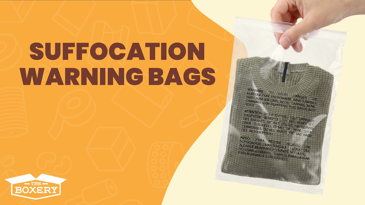 Youtube Video Suffocation Warning Bags - Self-Seal