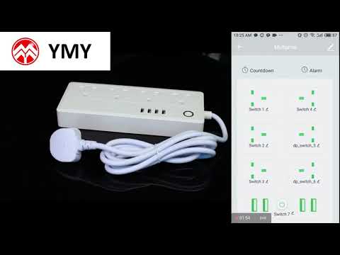 [Tuya or Smart Life App] Wifi Smart Power Socket Extension 1.5m for Smart Home Works