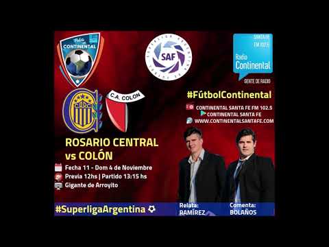 GOL Javier Correa - Rosario Central 1-1 Colón - Fútbol Continental FM102.5