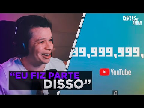 O MINECRAFT CHEGOU A 1 TRILHÃO DE VISUALIZAÇÕES NO YOUTUBE - Cortes do Aruan