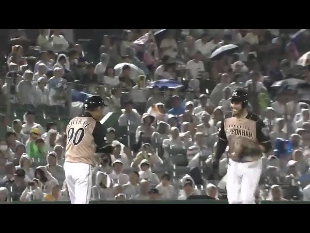 【5回表】ファイターズ・レアードが本日2本目となる3ランホームラン!! 2016/9/3 Bs-F