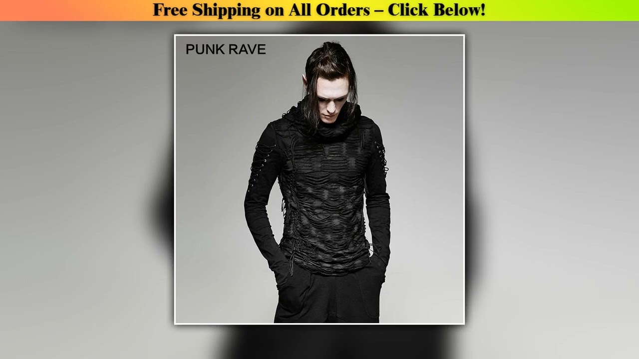PUNK RAVE Men's T-shirt Punk Rock Cool Gothic - Minimal Style Pick | Smart Choice | Smart Choice
