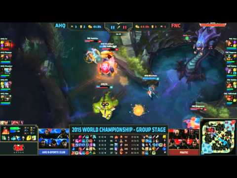 AHQ vs FNC - Teamfight in Front of Baron