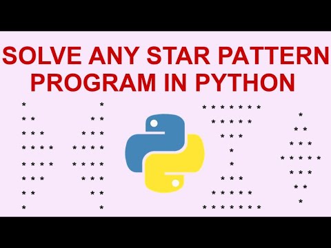 How do you make a star pattern in Python?