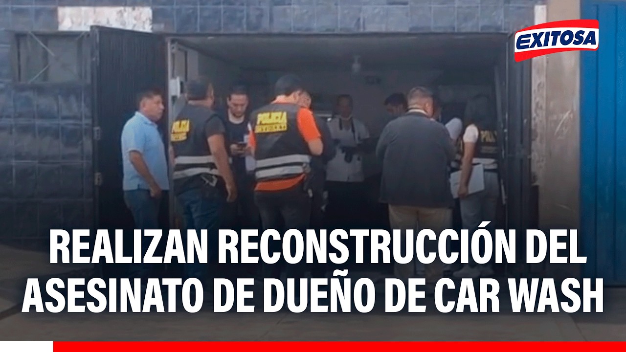 🔴🔵 Realizan reconstrucción del asesinato de dueño de car wash